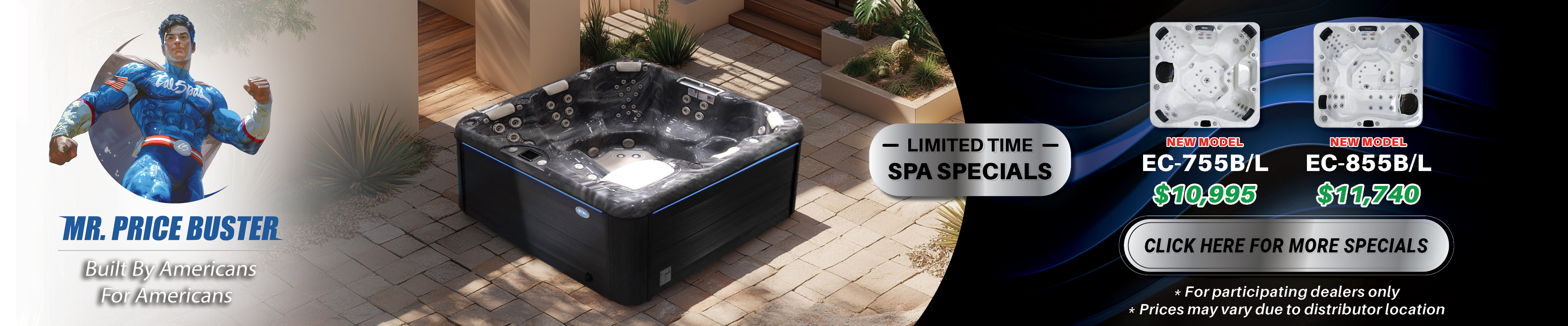 Calspas hot tub being used in a family setting - Buckeye